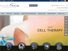 Tablet Screenshot of neuro-pain.com